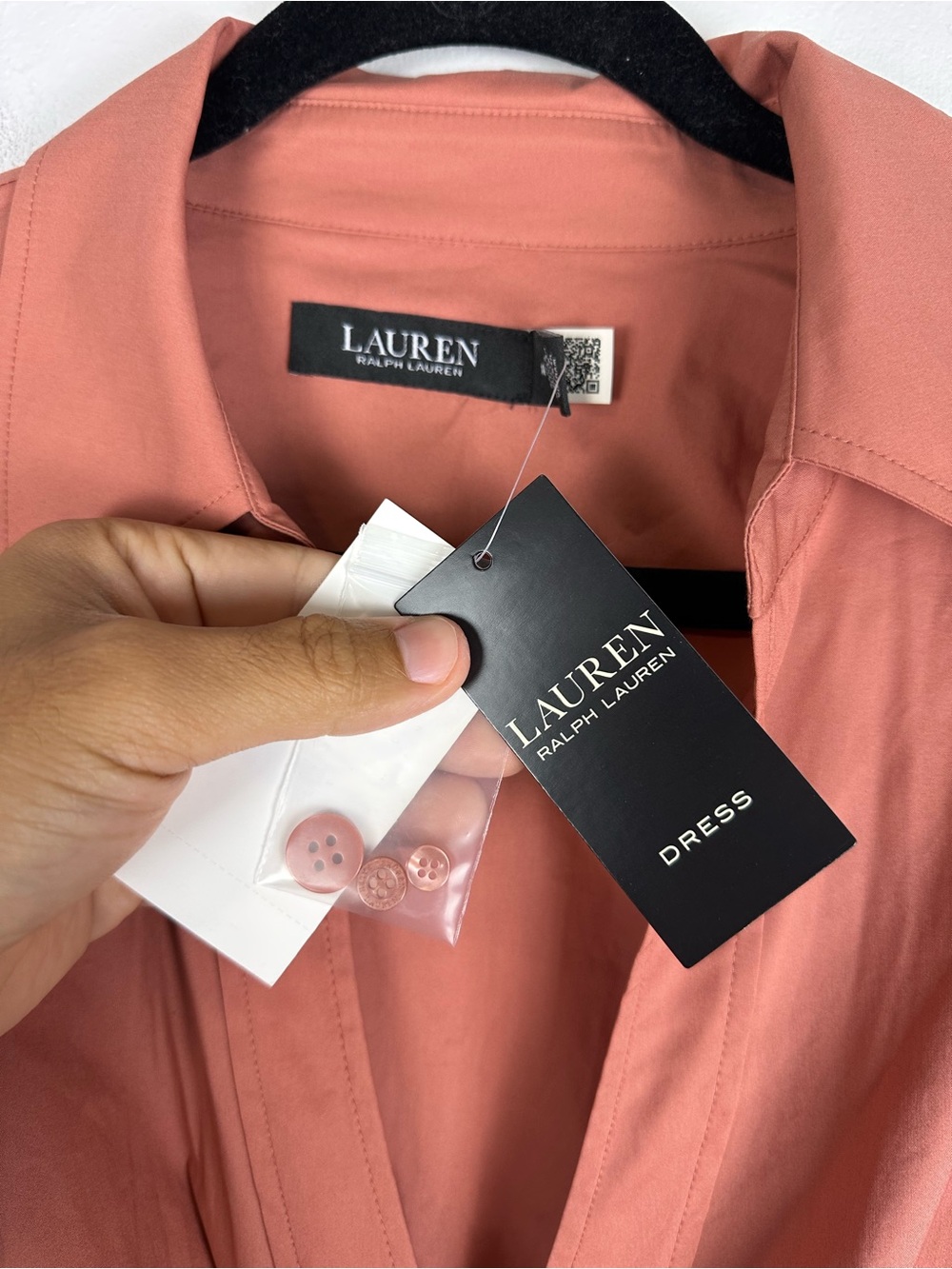 Lauren Ralph Lauren Stretch-Cotton Blend Wrap Shirtdress Women’s Sz 18 - Picture 8 of 12
